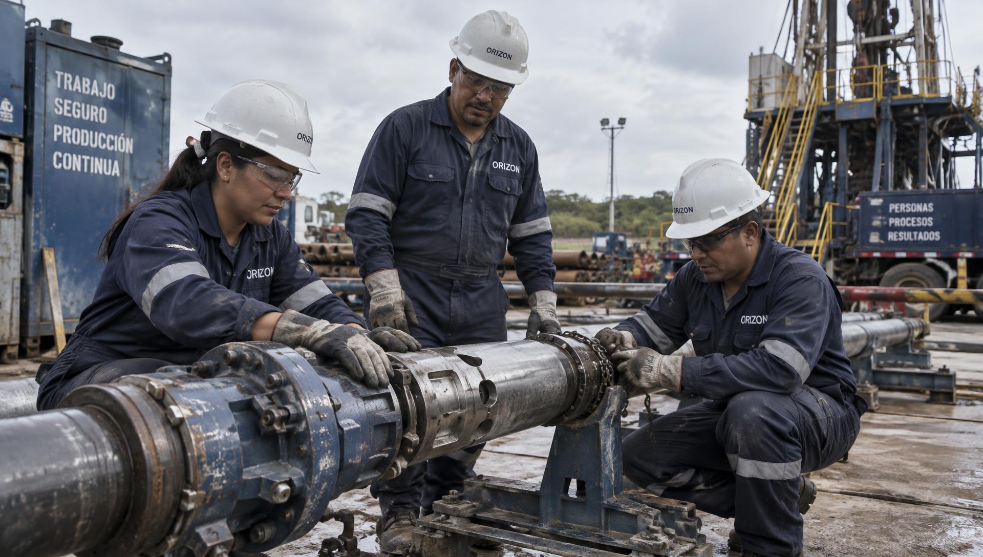 Técnicos de Orizon en trabajo de campo